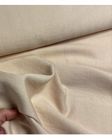 A la Ville zandkleurig - prachtig geweven linnenlook rayon