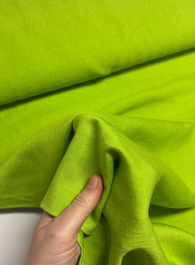 A la Ville fresh green - beautifully woven linen-look rayon