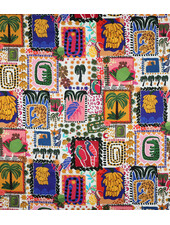 summer patchwork - satijn katoen