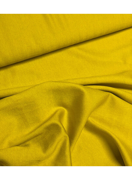 A la Ville mustard - beautiful woven linen-look rayon
