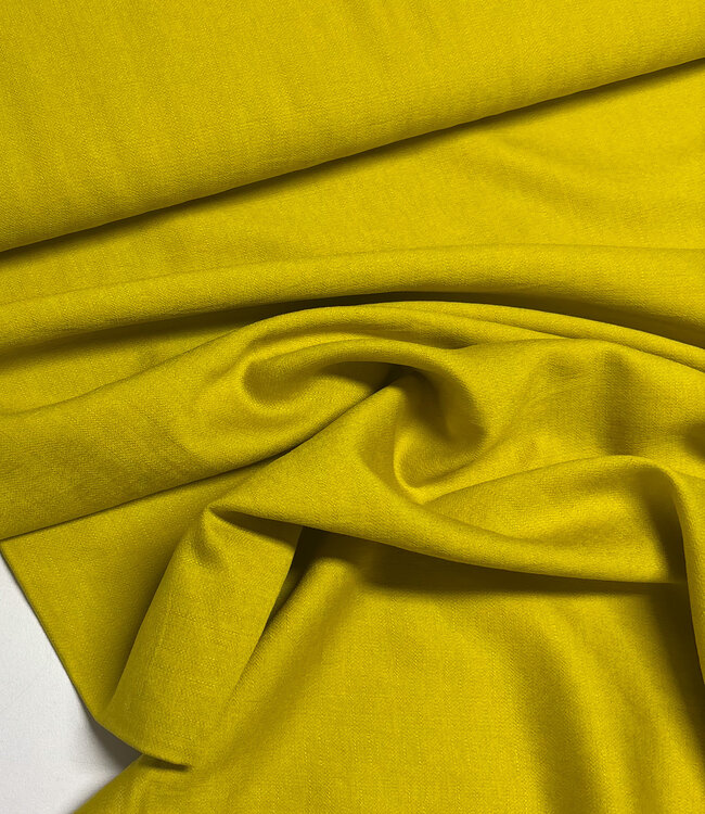 A la Ville mosterd - prachtig geweven linnenlook rayon