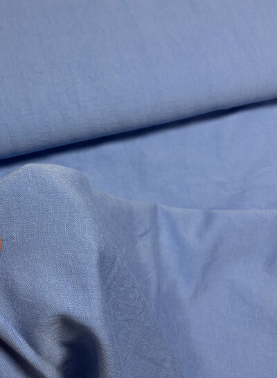 A la Ville light blue - beautiful woven linen-look rayon