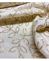 A la Ville gebroken wit brons geborduurde pailletten - katoen