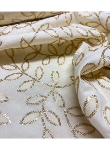 A la Ville off-white bronze embroidered sequins - cotton