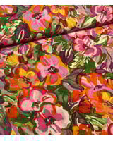 A la Ville prachtige kleurrijke bloemen - Italiaanse viscose