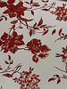 A la Ville red flowers with lurex - woven jacquard - Knipmode