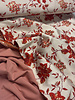 A la Ville red flowers with lurex - woven jacquard - Knipmode