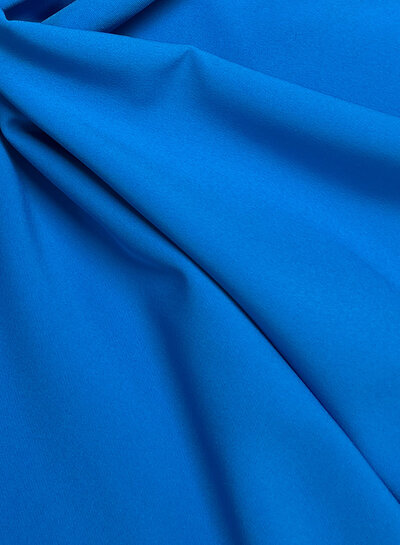 A la Ville summer blue - stylish woven fabric - wrinkle-free - high quality (Italy)