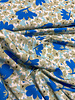 spring blossom blue - viscose poplin