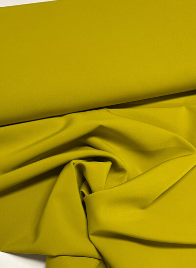 A la Ville Chartreuse green - stylish woven fabric - wrinkle-resistant - high quality (Italy)