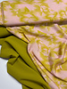 A la Ville Chartreuse green - stylish woven fabric - wrinkle-resistant - high quality (Italy)