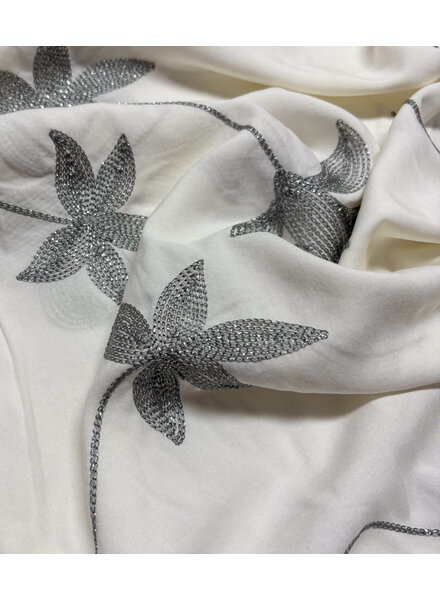 A la Ville silver lurex embroidery - rayon viscose