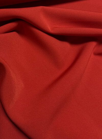 A la Ville dark red - stylish woven fabric - wrinkle-free - high quality (Italy)