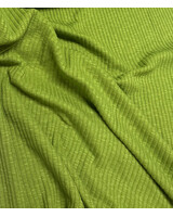 lime groen- katoen gebreid met ribbel - prachtige vormvaste stof