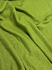 Lime green cotton knitted with ribbing - beautiful shape-retaining fabric