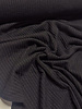 black - cotton knitted with rib - beautiful shape-retaining fabric