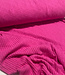 fuchsia - katoen gebreid met ribbel - prachtige vormvaste stof