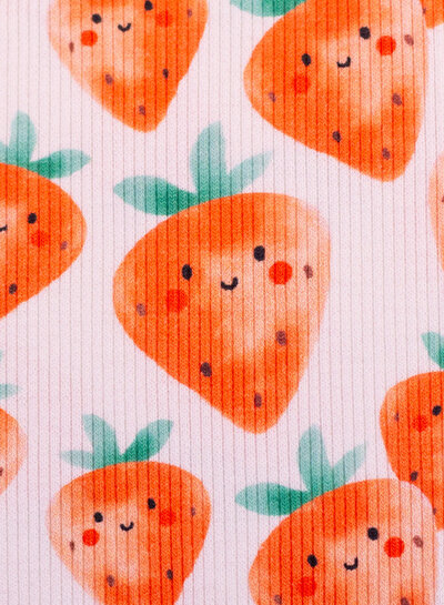 strawberry rib knit - tricot