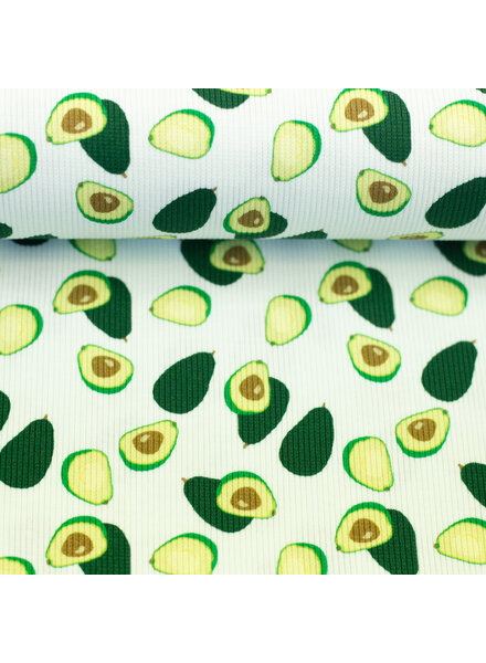 avocado rib knit - jersey