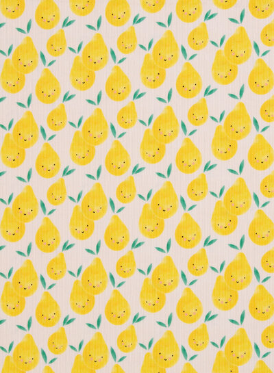 lemons rib knit - tricot