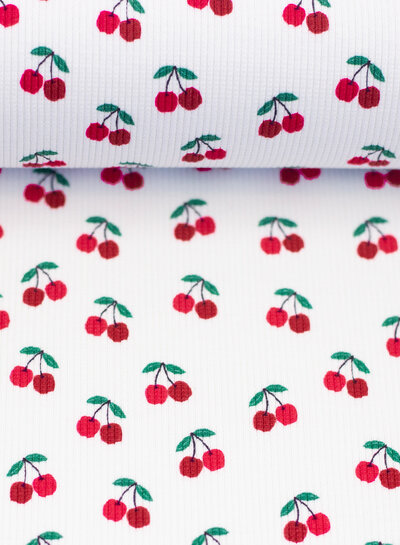 cheries rib knit - tricot