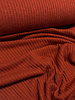 rust - cotton knitted with rib - beautiful shape-retaining fabric
