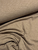 sand - cotton knitted with rib - beautiful shape-retaining fabric