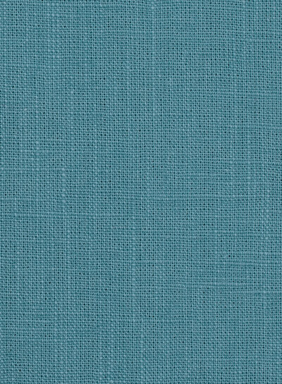 Plain aqua blue linen