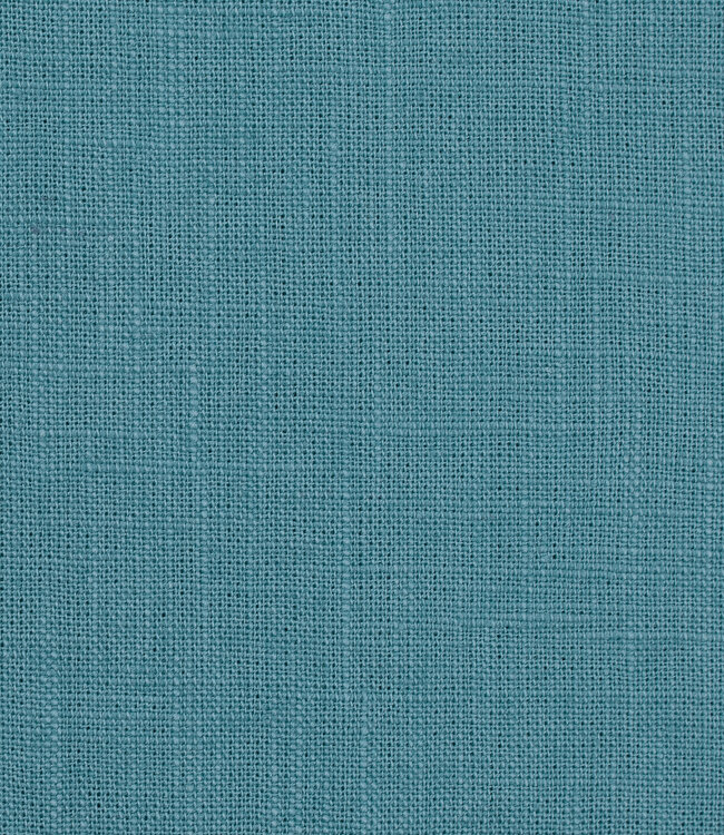 Effen aqua blauw linnen