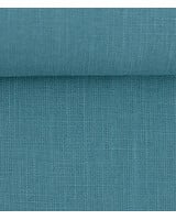 Effen aqua blauw linnen