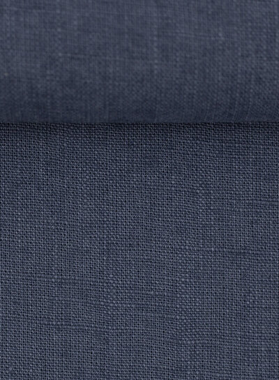 Effen denimblauw linnen