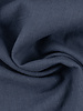 Plain denim blue linen