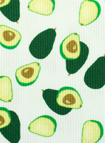 avocado rib knit - jersey