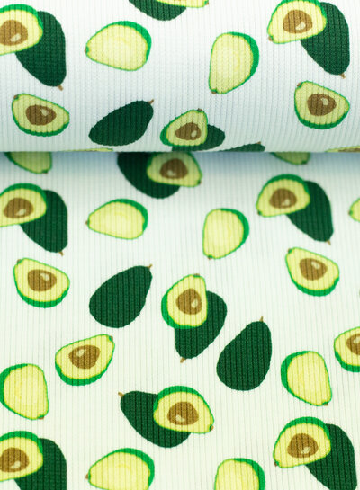 avocado rib knit - tricot
