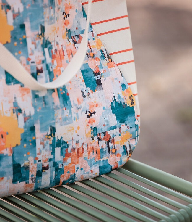 See You at Six horizontals NN - fluisterbeige  - katoen canvas gabardine twill