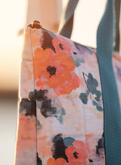 See You at Six misty rose - cotton canvas gabardine twill