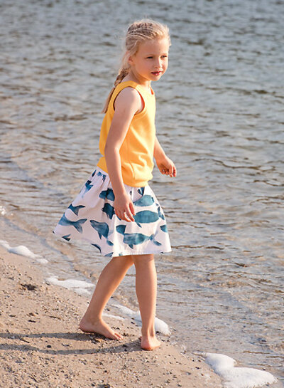 See You at Six banaangeel - french terry 3-draads - 215 cm breed!