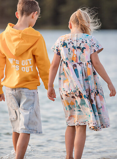 See You at Six Banana yellow - 3-ply French terry - 215 cm wide!