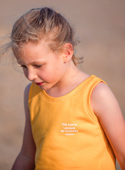 See You at Six banaangeel - french terry 3-draads - 215 cm breed!