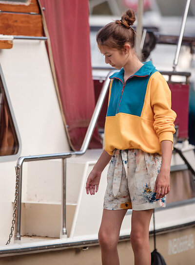 See You at Six Banana yellow - 3-ply French terry - 215 cm wide!