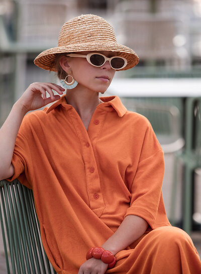 See You at Six herfstesdoornoranje - spons