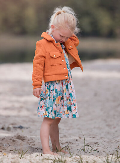 See You at Six autumn maple orange - matelasse jersey