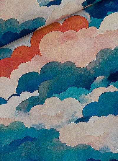 See You at Six cool clouds  - french terry