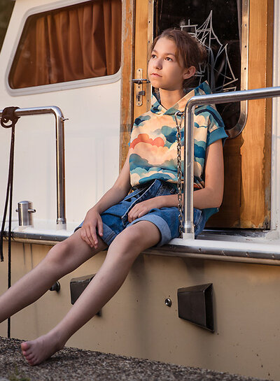 See You at Six cool clouds  - french terry