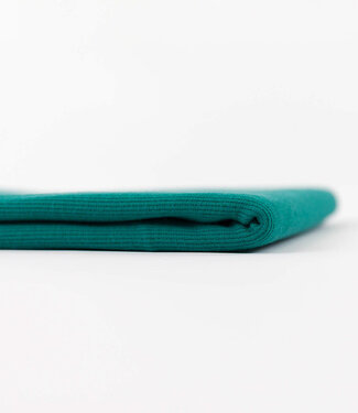 See You at Six blue-green - border fabric