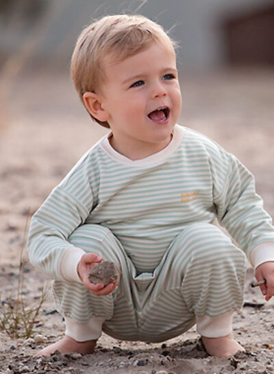 See You at Six whisper beige - border fabric