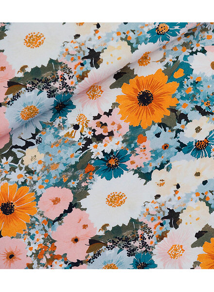 See You at Six flower painting - french terry