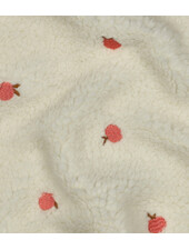 Madeline peaches embroidery - teddy sherpa