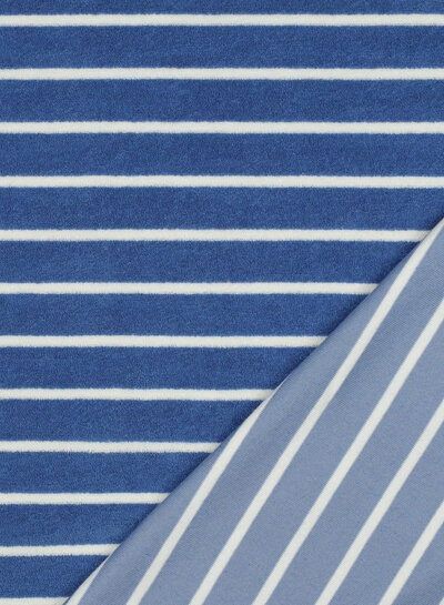 denim blue with ecru stripes - sponge