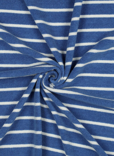denim blue with ecru stripes - sponge